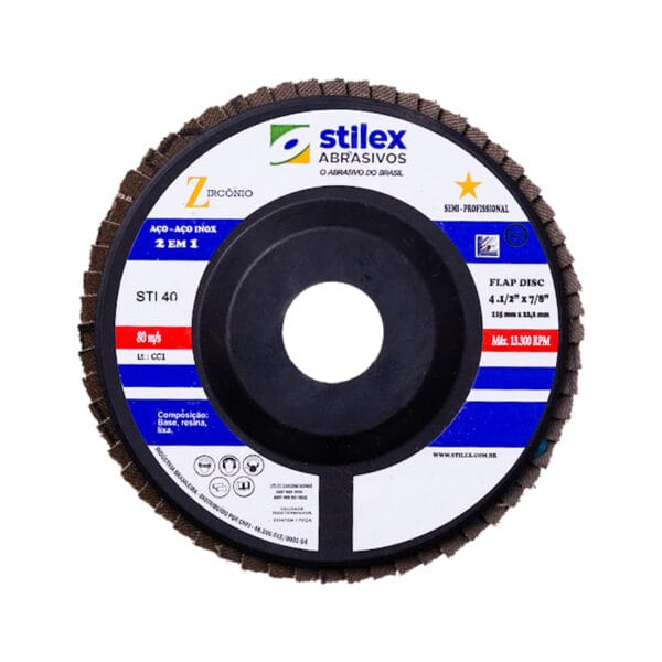 DISCO FLAP G60 FIBRA STILEX ZR 115MM