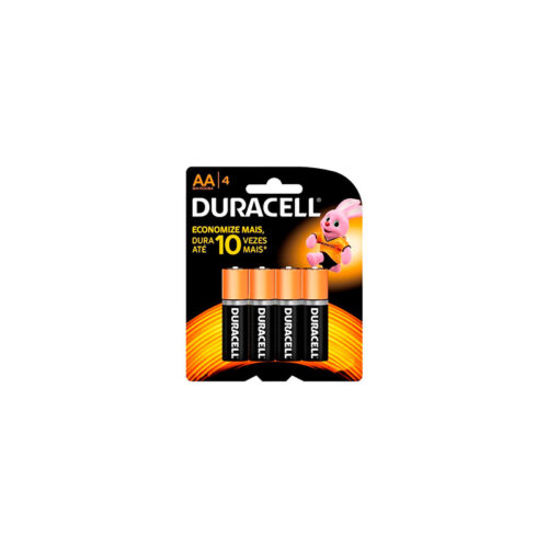 PILHA DURACELL ALCALINA PQ AA 4 C/04