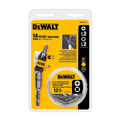 ADAPTADOR ANGULAR P/PARAF 14 PCS DEWALT