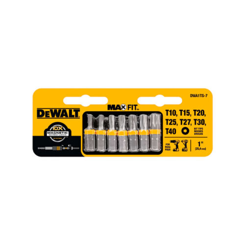 JG CHAVE TORX DEWALT MAXFIT 7PCS