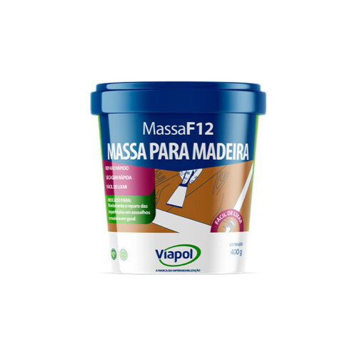 MASSA F12 MADEIRA 400GR BRANCA