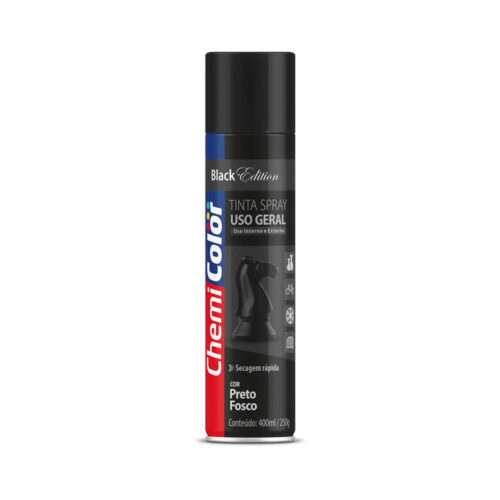 TINTA SPRAY CHEMICOLOR GERAL PRETO F  400ML