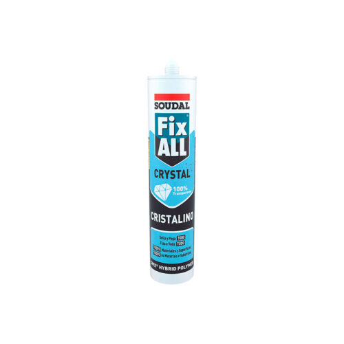 ADESIVO FIX ALL CRYSTAL SOUDAL TRANSPARENTE 290ML