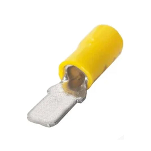 TERMINAL ELET. MACHO ISOL. AMAR. 4,0MM - 6,00MM