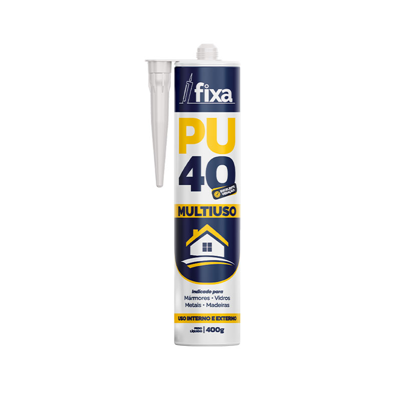 ADESIVO FIXA PU40 MULTIUSO PRETO 400GR