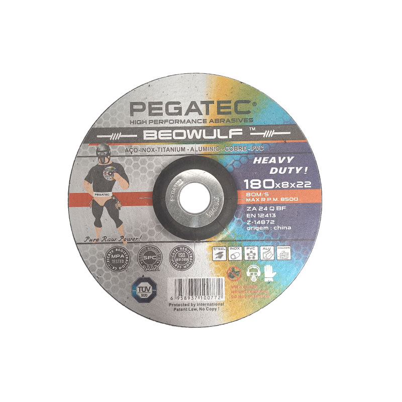 DISCO DESBASTE ACO BEOWULF 180X8,0X22 PEGATEC