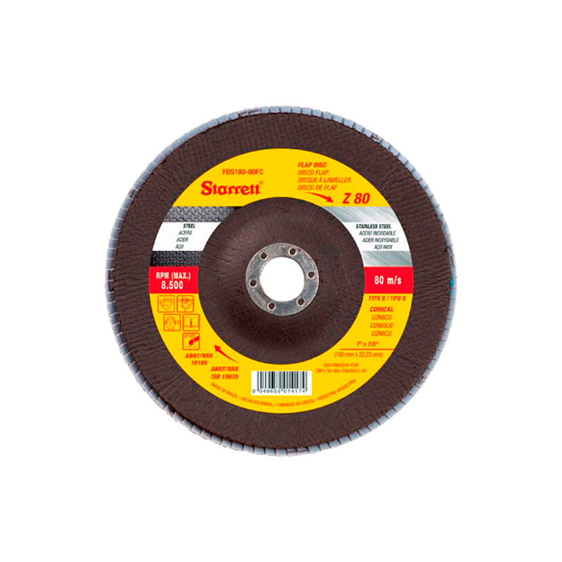 DISCO FLAP G40 FIBRA 180MM STARRET