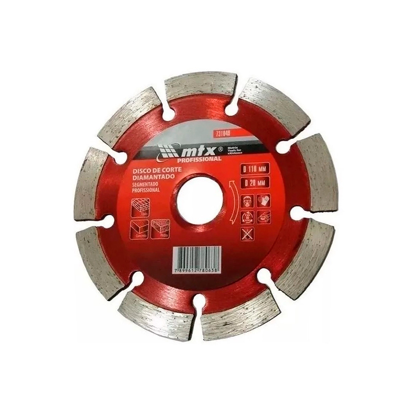DISCO DIAM. SEGMENTADO 110MMX20MM MTX