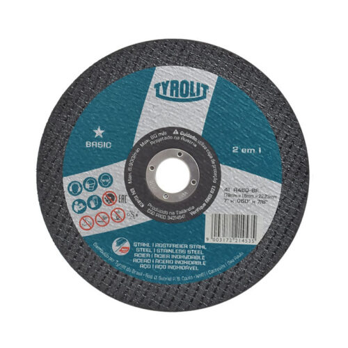 DISCO CORTE 41C TYROLIT 178X1,6X22,23 BASIC 060Q-BF