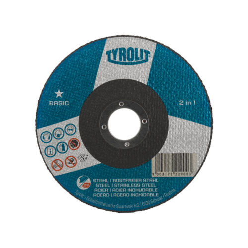 DISCO CORTE 41C TYROLIT 125X1,0X22,23 TYROLUTION A46Q-BFB