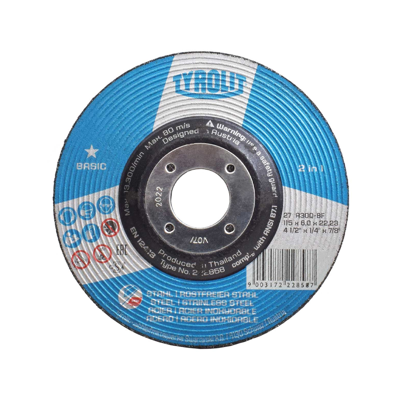 DISCO DESBASTE 27C 115X6,0X22,23 BASIC A30Q-BF