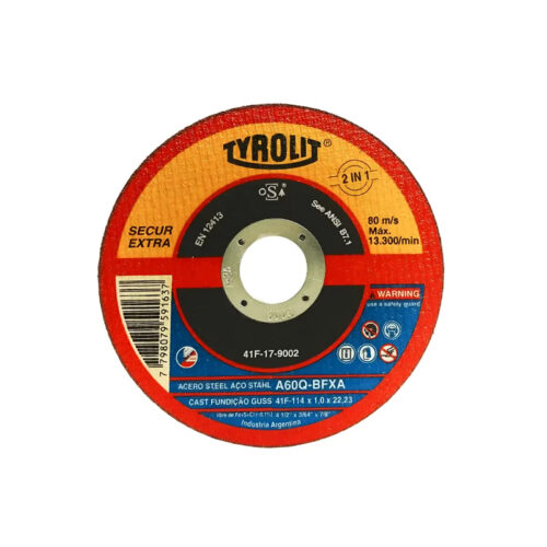 DISCO CORTE 41F TYROLIT 115X1,0X22,23 SECUR