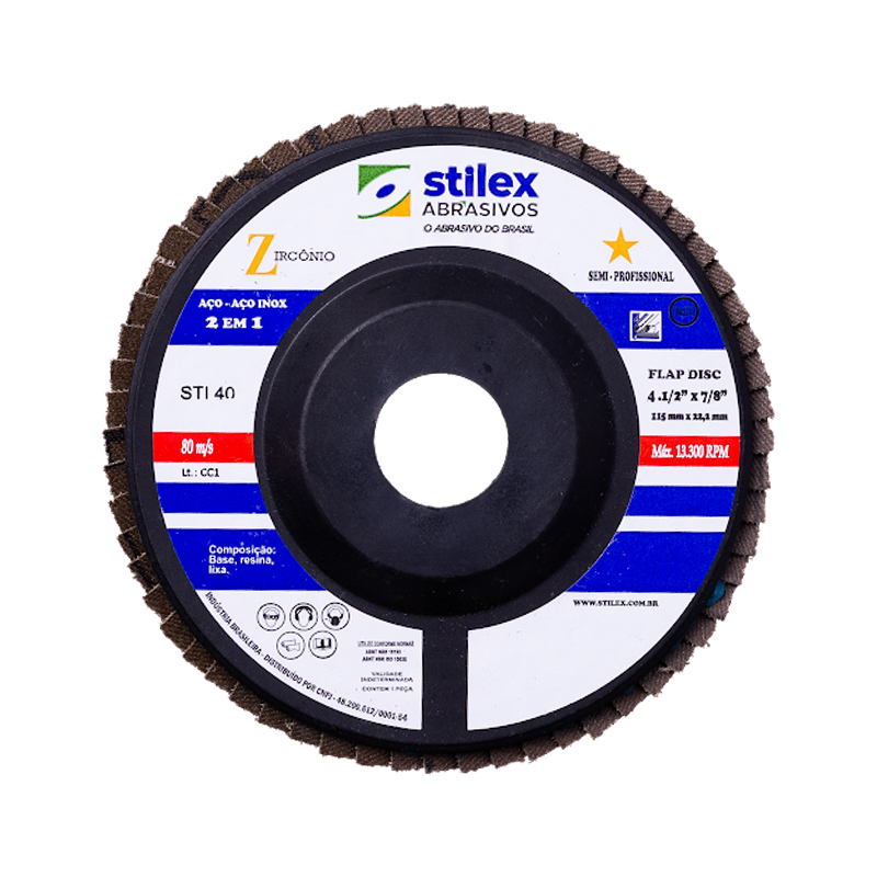 DISCO FLAP G40 FIBRA STILEX ZR 115MM