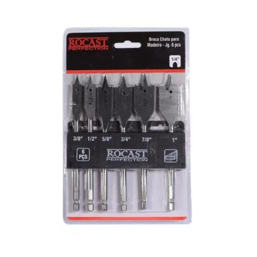 JG BROCAS CH P/MADEIRA 6PCS 3/8 A 1 ROCAST