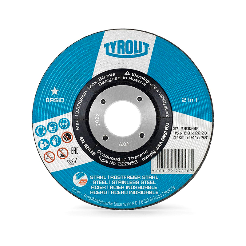 DISCO CERAMICA DESB. FIBRA 115X22,23 CA P94 G36 PREMIUM TYROLIT