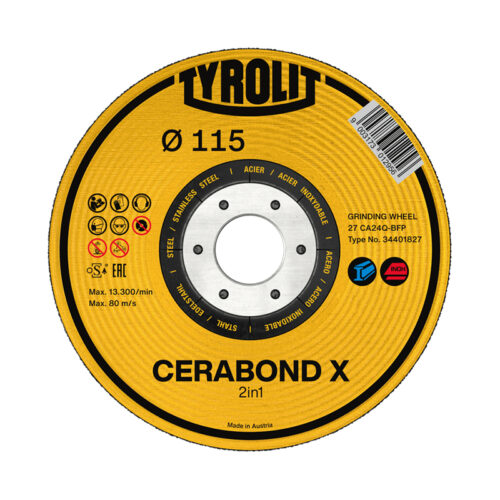 DISCO CORTE CA60Q-BFPX TYROLIT 115X1,0X22,23 CERABONDX