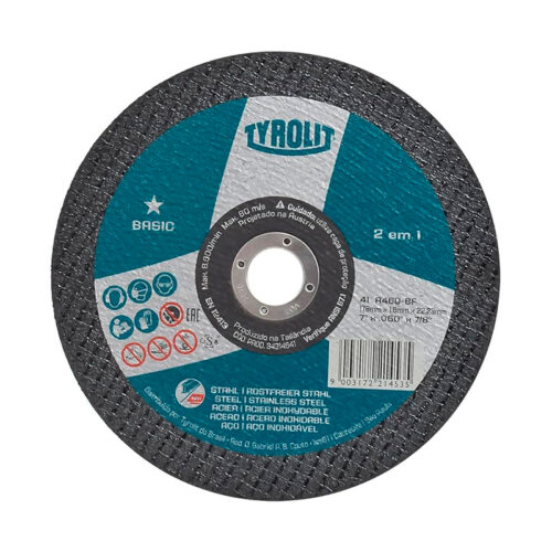 DISCO ZIRC. DESB. FIBRA 180X22,23 ZA60 P48 G60 PREMIUM TYROLIT