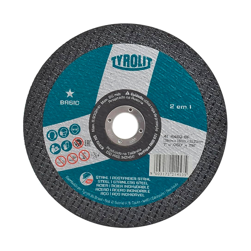 DISCO ZIRC. DESB. FIBRA 180X22,23 ZA60 P48 G60 PREMIUM TYROLIT