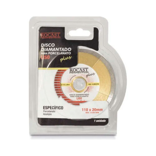 DISCO DIAM. P/PORCE PLUS LISO EXTRAFINO ROCAST 110X20