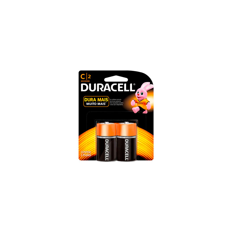 PILHA DURACELL ALCALINA MD C2 C/02