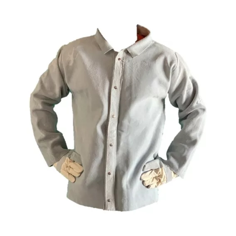 BLUSAO COURO RASPA AVENTAL JAQUETA P/SOLDADOR