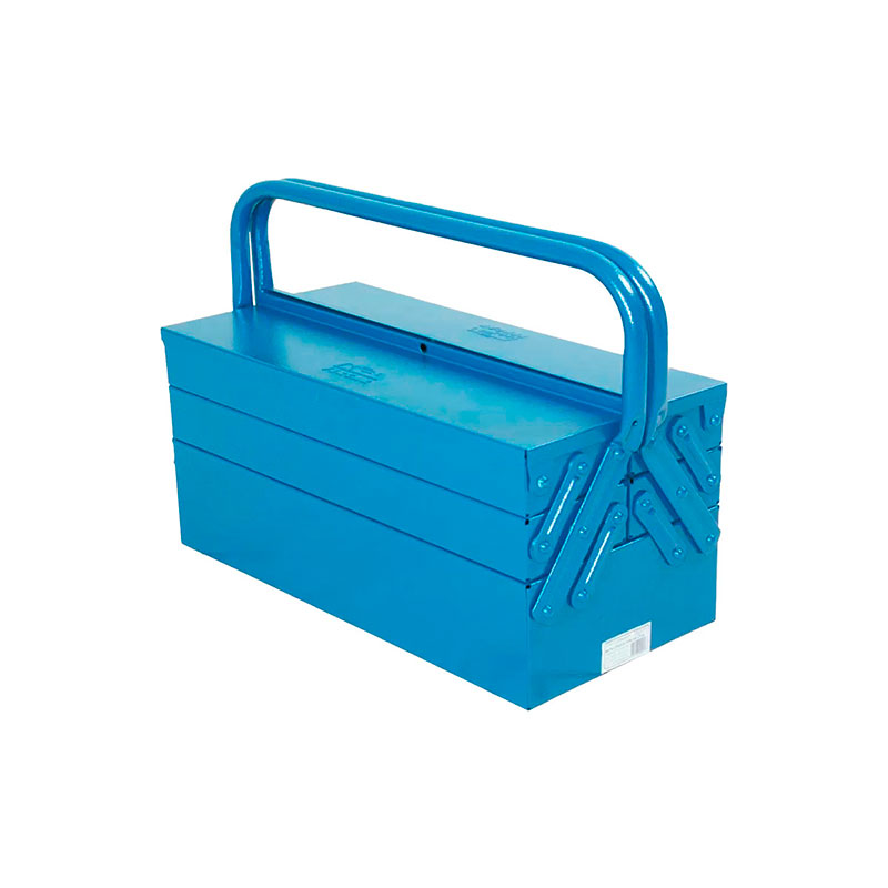 CAIXA FERRAM. ACO SANF. 50CM C/5 GAV AZ REFOR. FERCAR