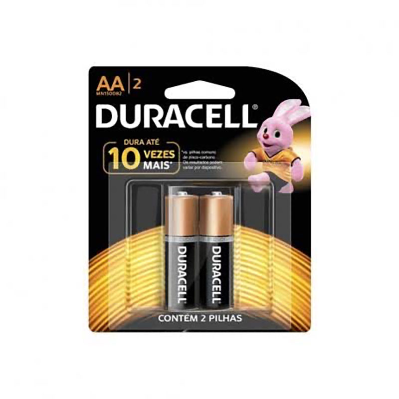 PILHA DURACELL ALCALINA  AA2  C/02