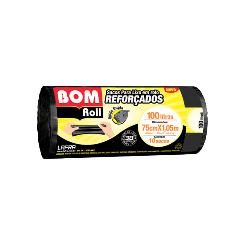 SACO P/LIXO BOM RL REF 100L C/10- 38