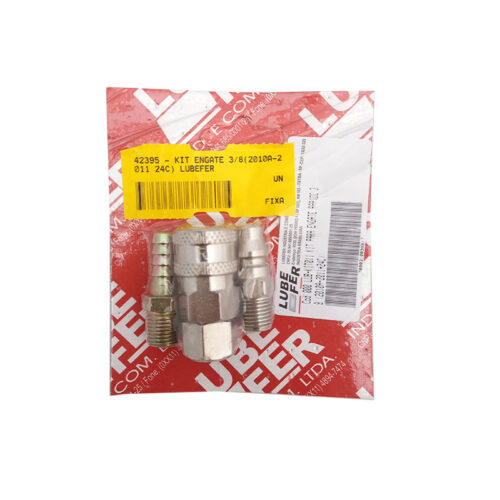 KIT PNEUM. ENGA. RAP. FEM 1/4 MACHOS+FEM ACO C/3 UNI. LUBEFER