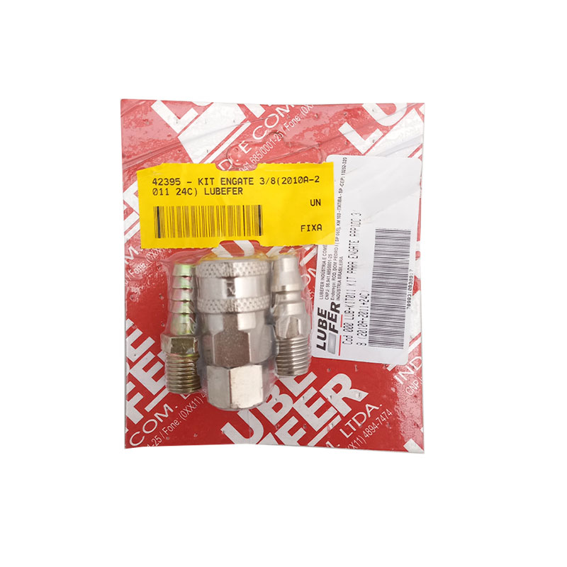 KIT PNEUM. ENGA. RAP. FEM 1/4 MACHOS+FEM ACO C/3 UNI. LUBEFER