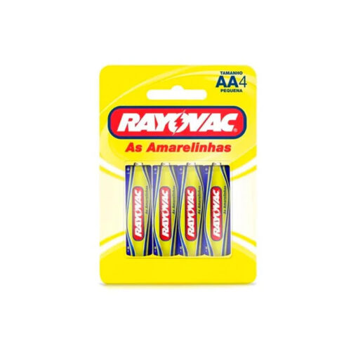 PILHA PQ AMARELA AA C/04 RAYOVAC