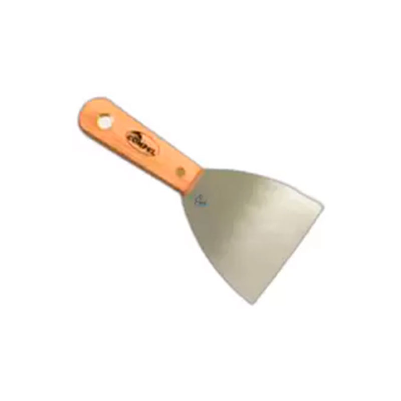 ESPATULA INOX 80MM CABO MADEIRA COMPEL