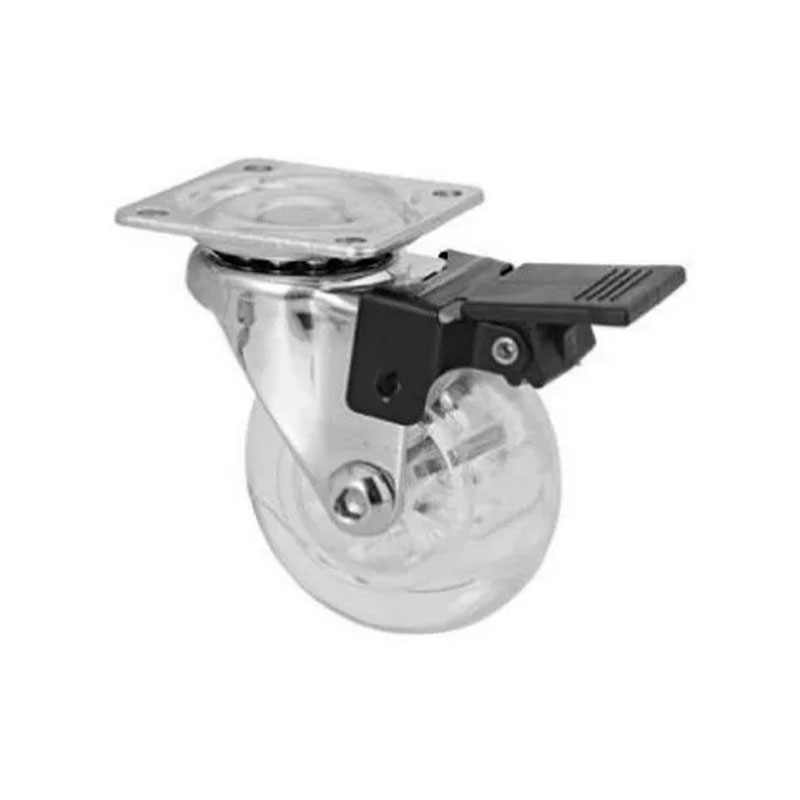 RODIZIO GEL INCOLOR C/FREIO 50MM HD