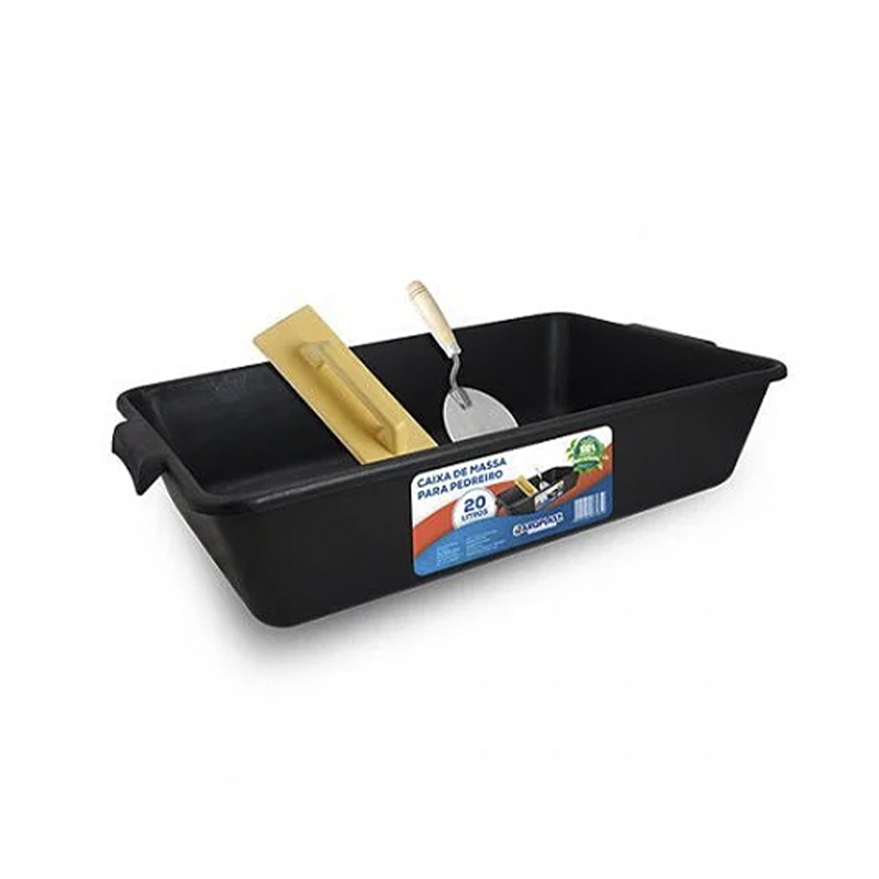 CAIXA DE MASSA P/ PEDREIRO 20L