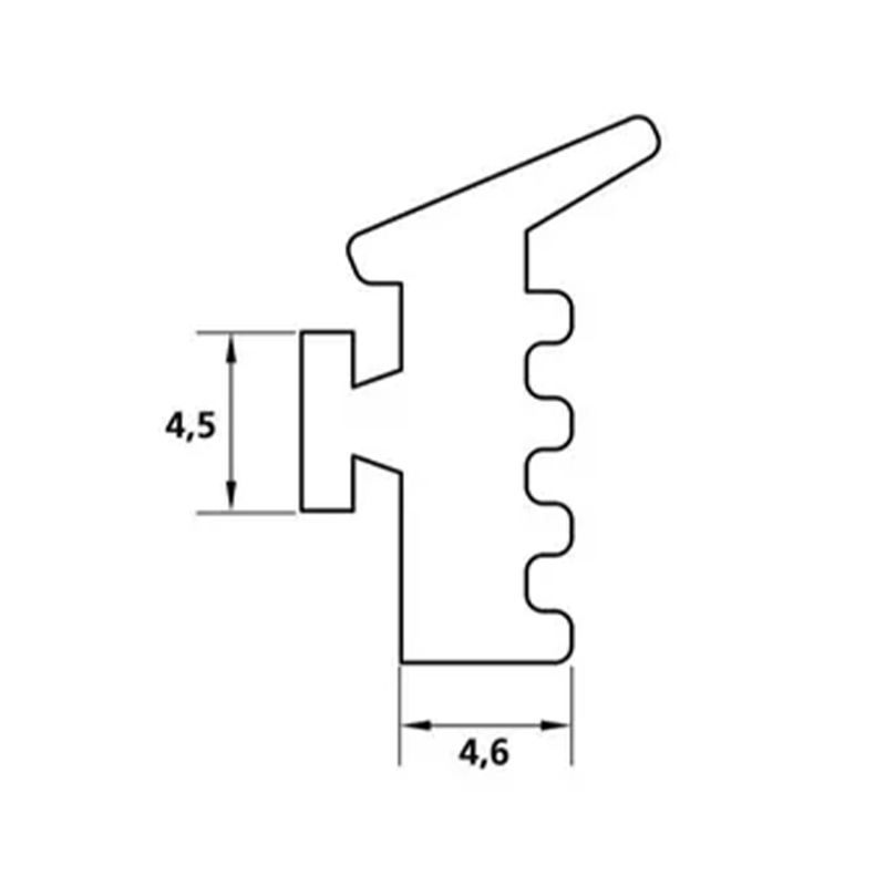 BORRACHA VEDACAO GUA 414 PRETA 50MTS FIXA