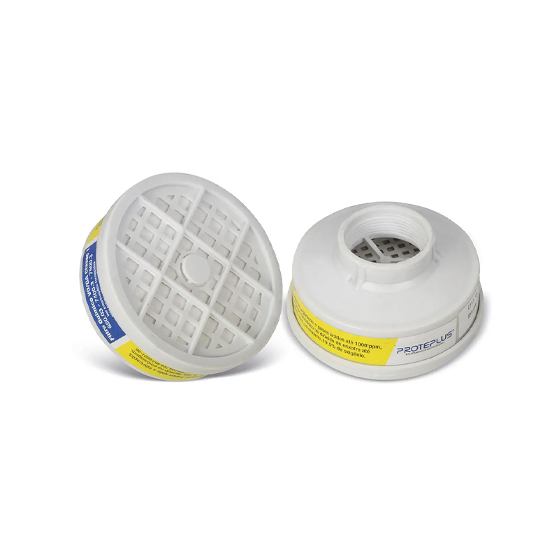 FILTRO QUIMICO P/ RESPIRADOR PPR14 VO/GA VAP. ORGA. GASES ACIDOS PROTEPLUS