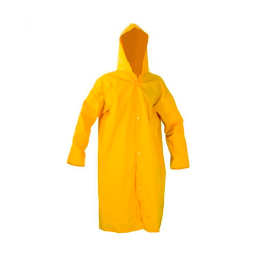 CAPA DE CHUVA PVC FORRADA AMARELA EG