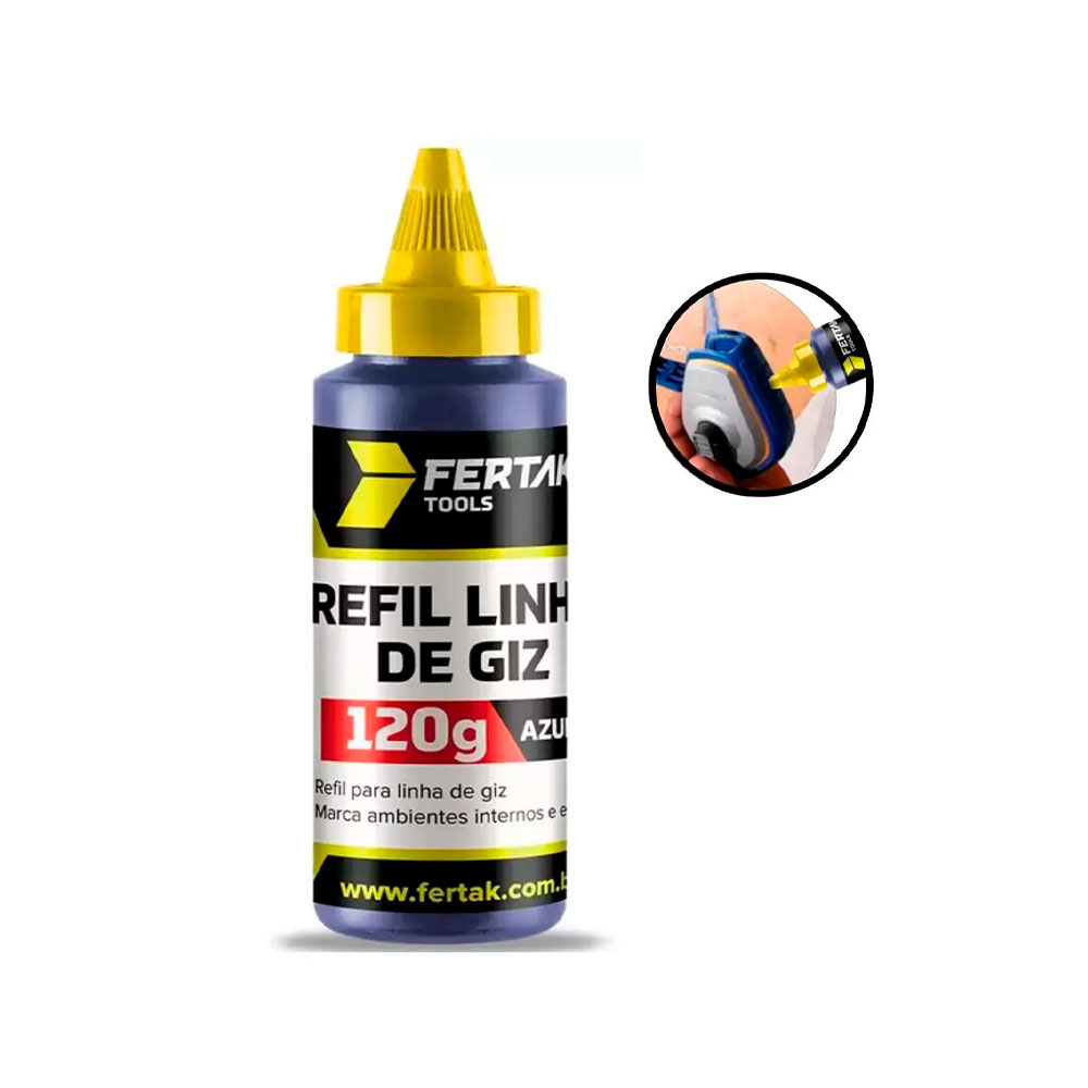 GIZ DE LINHA REFILL 120G AZUL FERTAK