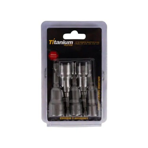 JG SOQUETE MAGNET. SX 1/4 65MM 1/4 A 1/2 C/5 TITANIUM