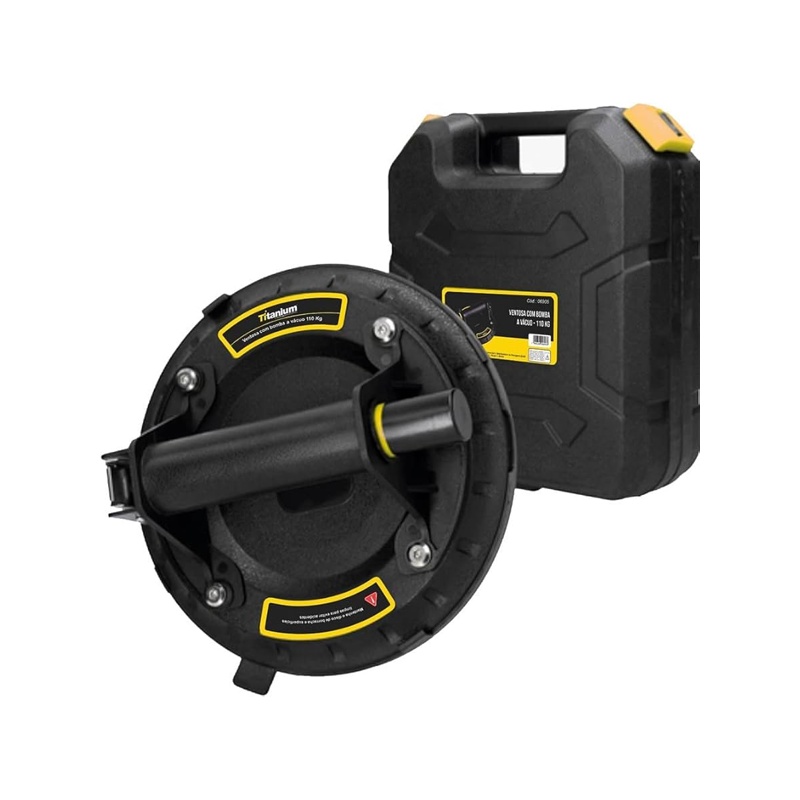 VENTOSA C/BOMBA A VACUO CAPAC 110KG TITANIUM
