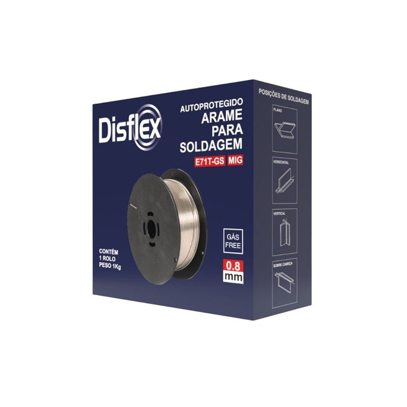 ARAME MIG DISFLEX 0,8MM 1KG