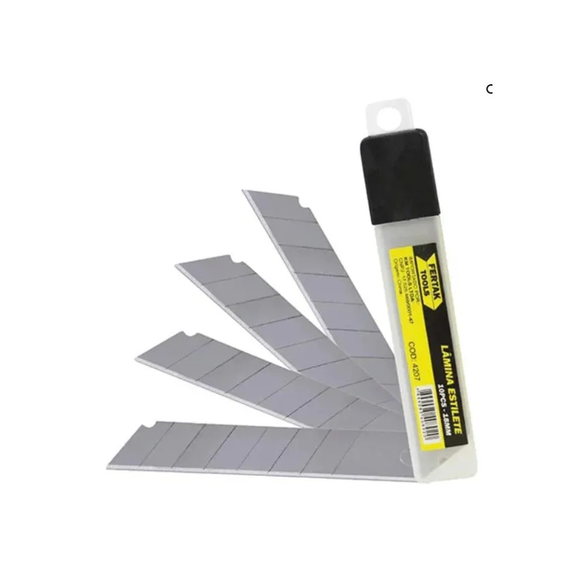 LAMINA P/ESTILETES 18MM C/10 FERTAK
