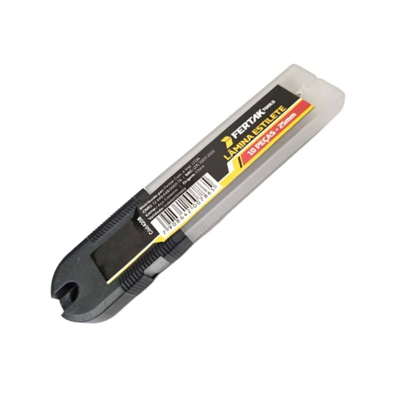 LAMINA P/ ESTILETES 25MM C/10 FERTAK