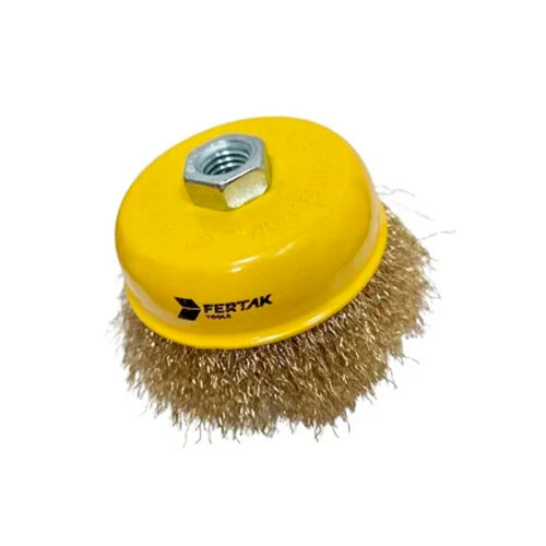 ESCOVA ACO COPO M14 ONDULADO 2,5 -64MM FERTAK