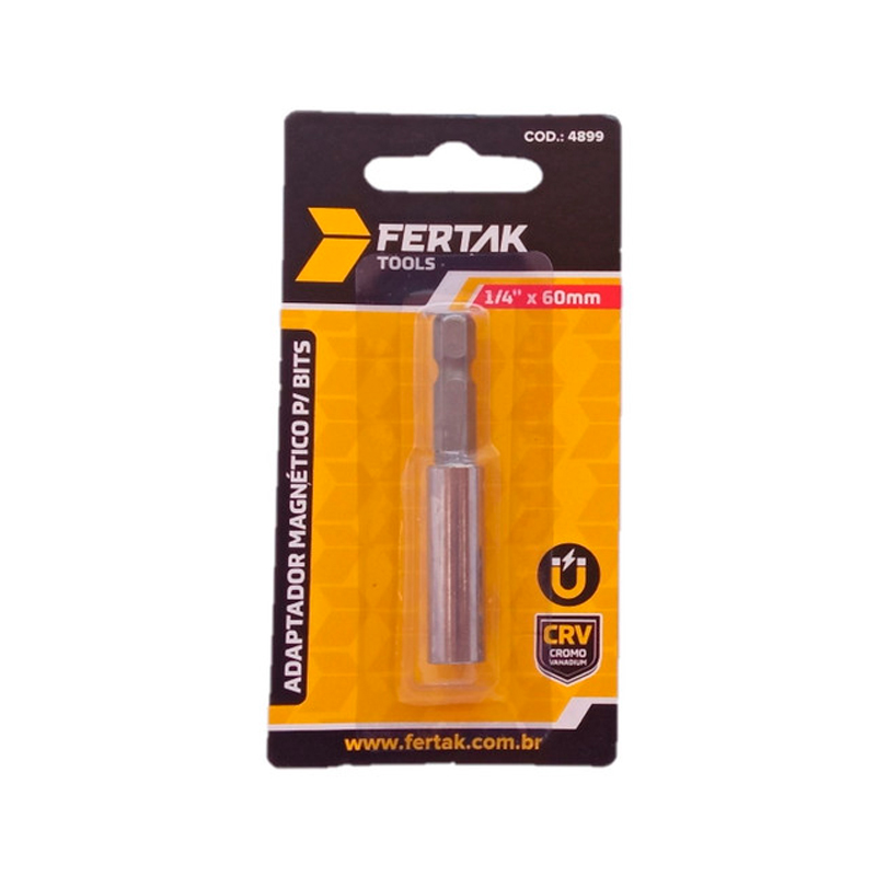 ADAPTADOR MAGNETICO BITS 1/4 - 60 MM FERTAK