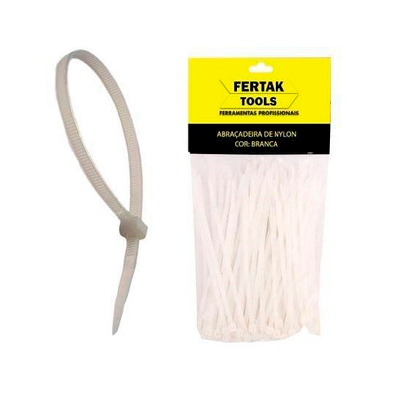 ABRAC NYLON BRANCA 4,8 X 450 FERTAK