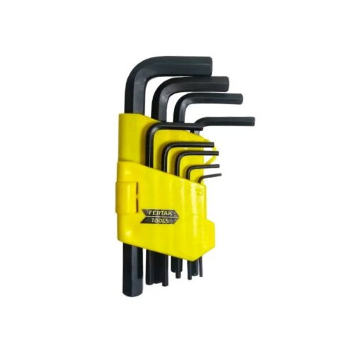 JG CHAVE PEQ HEXAGONAL 9PCS CRV TOP FERTAK