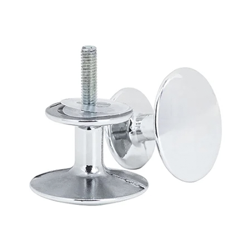 PUXADOR DUPLO MINI DE BOX C/HASTE M4 ZAMAC CROMADO