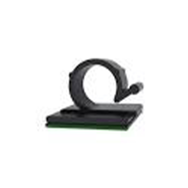 CLIP ADESIVO SFOR 13MM PRETO C/04