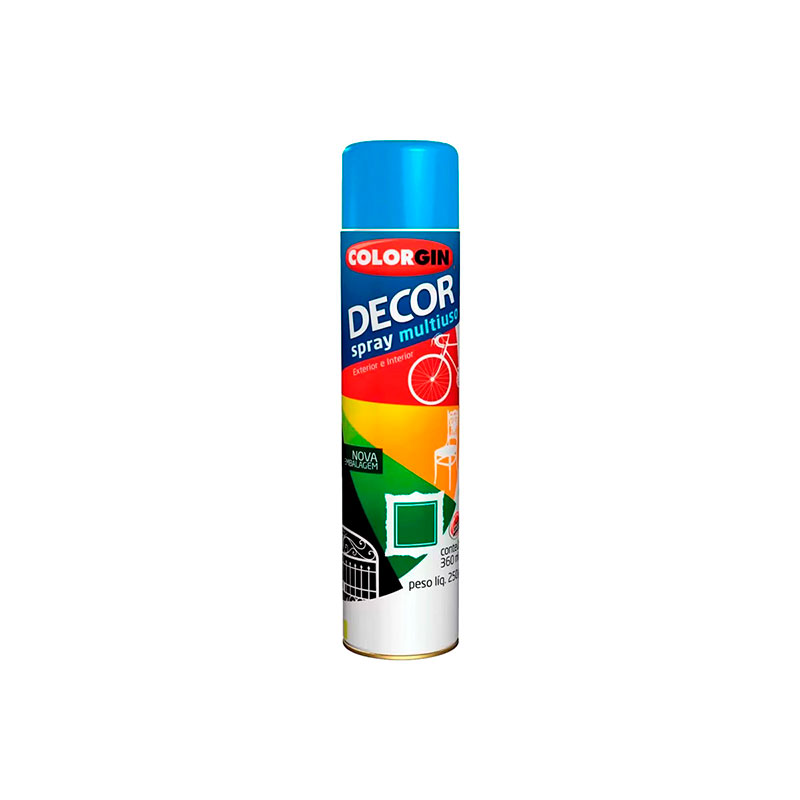 TINTA SPRAY COLORGIN DECOR AZUL MEDIO 360ML